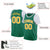 Custom Kelly Green Gold-2 White Classic Tops Basketball Jersey