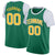 Custom Kelly Green Gold-2 White Classic Tops Basketball Jersey