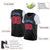 Custom Black Red-White Classic Tops Basketball Jersey