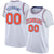 Custom White Orange-Blue Classic Tops Basketball Jersey