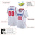 Custom White Red-Blue Classic Tops Basketball Jersey