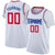 Custom White Red-Blue Classic Tops Basketball Jersey