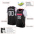 Custom Black White-Red Classic Tops Basketball Jersey