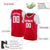 Custom Red White Classic Tops Basketball Jersey