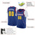 Custom Blue Gold-2 Classic Tops Basketball Jersey