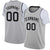 Custom Gray Black Classic Tops Basketball Jersey