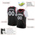 Custom Black White Classic Tops Basketball Jersey