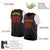 Custom Black Red Classic Tops Basketball Jersey