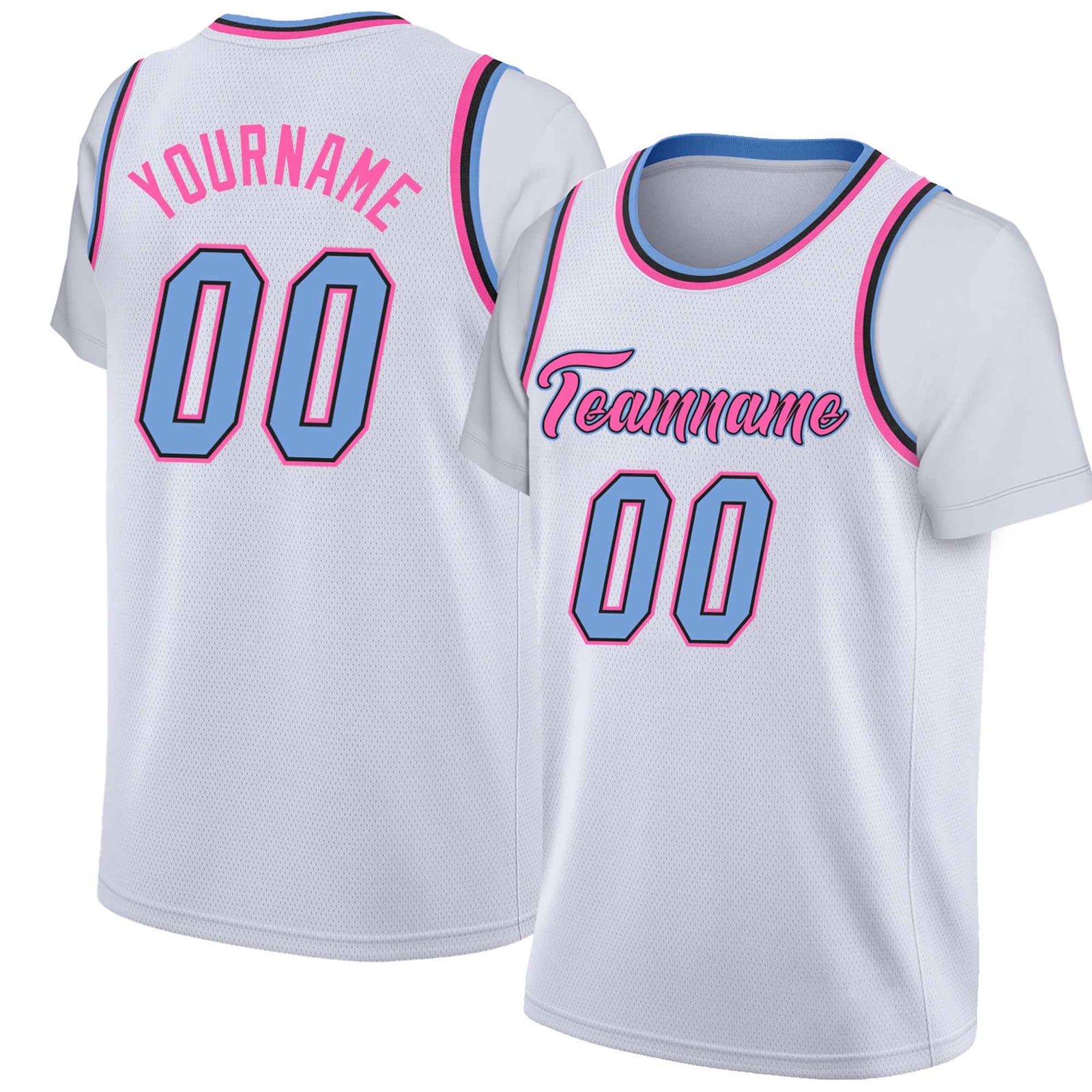 Custom White Royal Classic Tops Basketball Jersey