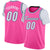 Custom Pink White Classic Tops Basketball Jersey