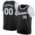 Custom Black White Classic Tops Basketball Jersey