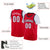 Custom Red White Classic Tops Basketball Jersey