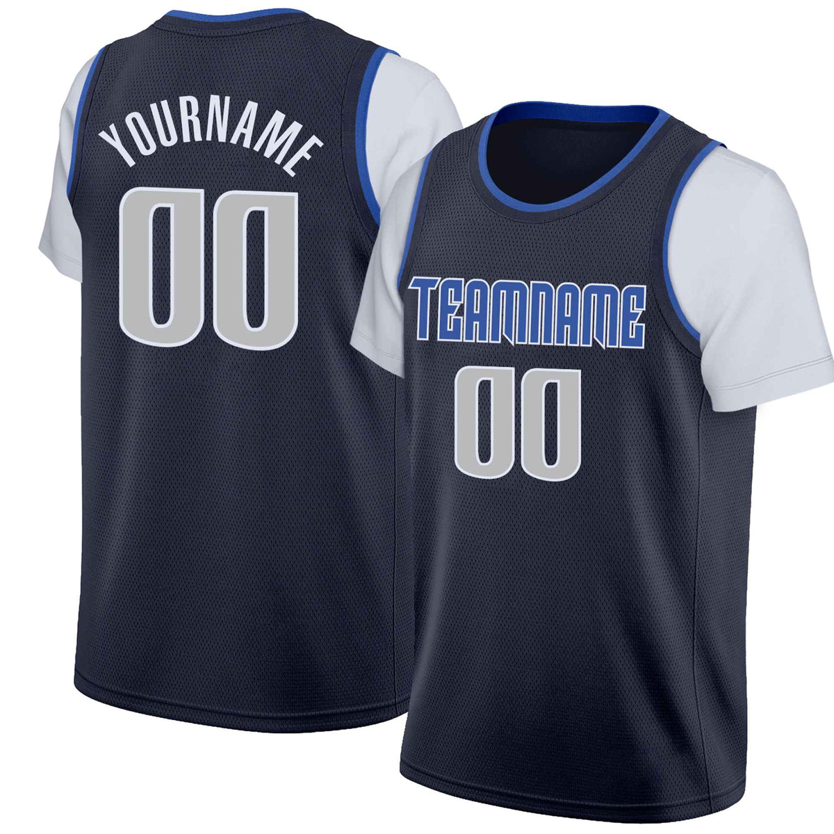 Custom Black Gray Classic Tops Basketball Jersey