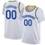 Custom White Blue Classic Tops Basketball Jersey