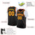 Custom Black Gold-2 Classic Tops Basketball Jersey