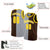 Custom Brown Yellow-White Split Fashion Tops Basketball Jersey