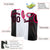 Custom Black Black-Pink Split Fashion Tops Basketball Jersey