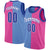 Custom Pink Blue-White Split Fashion Tops Basketball Jersey