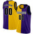 Custom Purple Black-White Split Fashion Tops Basketball Jersey