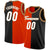 Custom Black White-Brown Split Fashion Tops Basketball Jersey