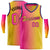 Custom Pink Yellow Gradient Fashion Tops Basketball Jersey