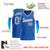 Custom Blue Gray-White Classic Tops Basketball Jersey