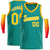 Custom Teal Yellow-White Classic Tops Basketball Jersey