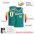 Custom Teal White-Orange Classic Tops Basketball Jersey