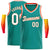 Custom Teal White-Orange Classic Tops Basketball Jersey