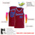 Custom Maroon Blue-White Classic Tops Basketball Jersey