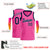 Custom Pink Navy-White Classic Tops Basketball Jersey