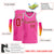 Custom Pink Red-Gray Classic Tops Basketball Jersey