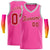 Custom Pink Red-Gray Classic Tops Basketball Jersey