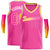 Custom Pink Pink-White Classic Tops Basketball Jersey