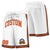 Custom White Orange-Black Sport Basketball Shorts