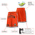 Custom Orange Black-White Sport Basketball Shorts