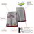 Custom Gray Red-Navy Sport Basketball Shorts