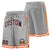 Custom Gray Orange-White Sport Basketball Shorts