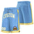 Custom Royal Gold-2 White Sport Basketball Shorts