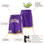 Custom Purple Gold-2 White Sport Basketball Shorts