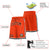 Custom Orange Black-White Sport Basketball Shorts