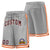 Custom Gray Orange-White Sport Basketball Shorts