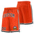 Custom Orange Black-White Sport Basketball Shorts