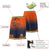 Custom Orange Navy Gradient Fashion Authentic Basketball Shorts