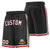 Custom Black Maroon-White Sport Basketball Shorts