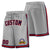 Custom Gray Navy-Red Sport Basketball Shorts