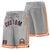 Custom Gray Orange-White Sport Basketball Shorts