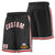 Custom Black Maroon-White Sport Basketball Shorts