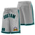 Custom Gray Aqua-Black Sport Basketball Shorts