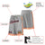 Custom Gray Orange-Black Personalized Basketball Shorts